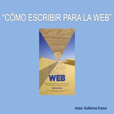 "Cómo escribir para la Web"