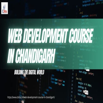 Master Web Development Course in Chandigarh