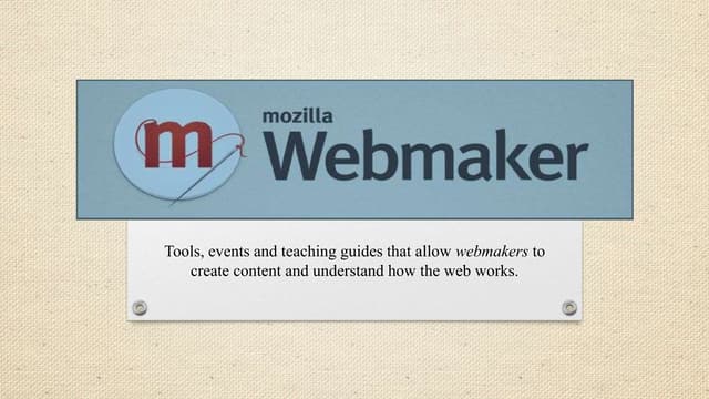 Webmaker