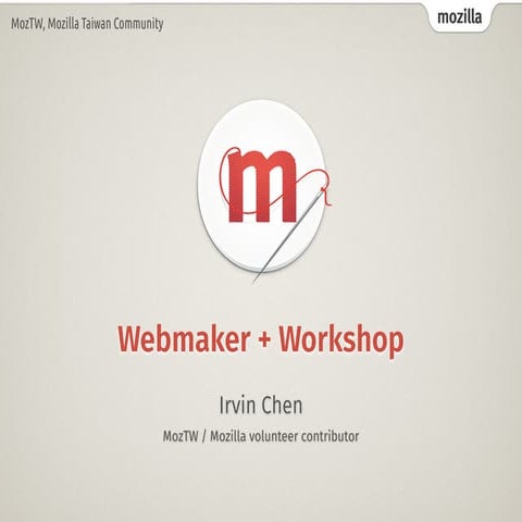 Webmaker + Workshop @HKOSCon 2015