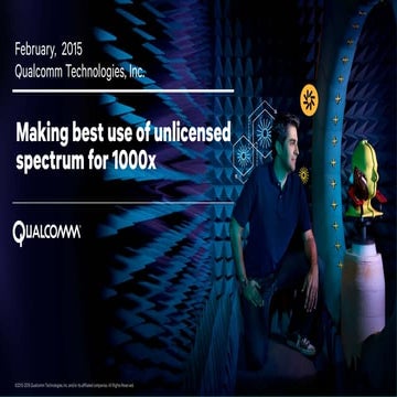 Qualcomm: Making the best use of unlicensed spectrum