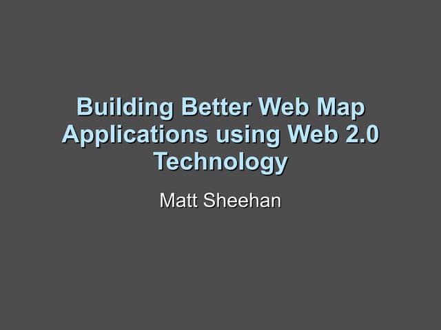An Overview of Web GIS and Location Based Services