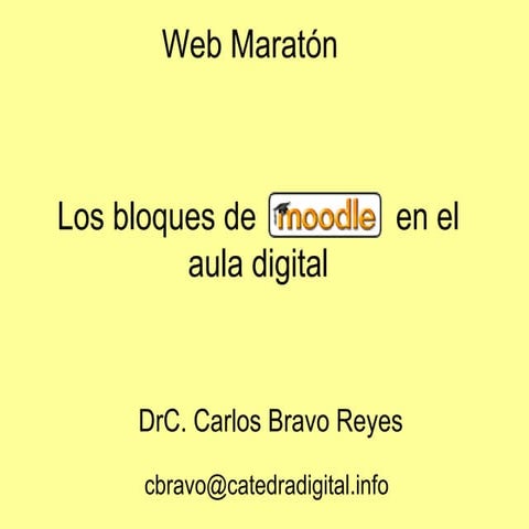 Los bloques en Moodle