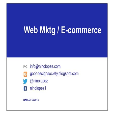 Web marketing ecommerce
