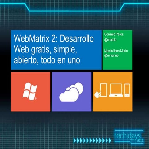 Web matrix 2_desarrollo_web_gratis_simple_abierto_todo_en_uno