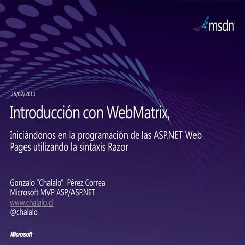 Web matrix session1