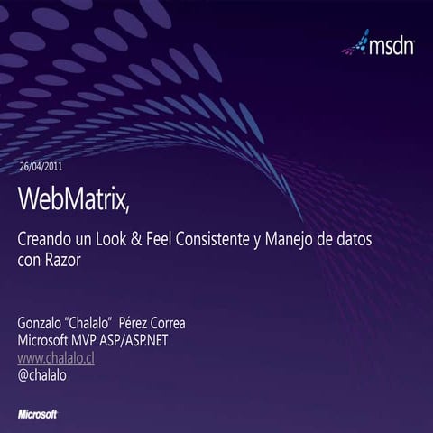 Web matrix session2