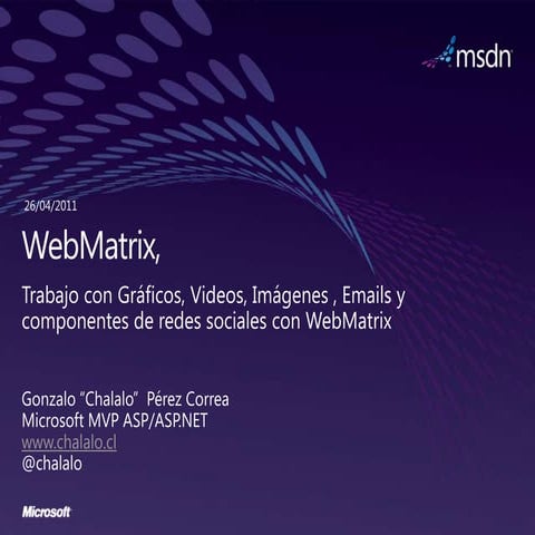 Web matrix session 3
