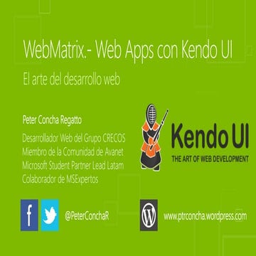 Webmatrix.- Web Apps con Kendo UI