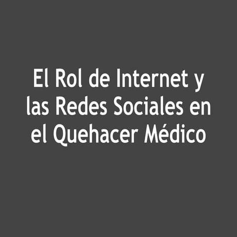 Web 2.0, Redes Sociales, Medicina y Diabetes