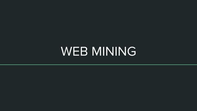Web mining