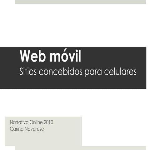 Móviles y sitios web