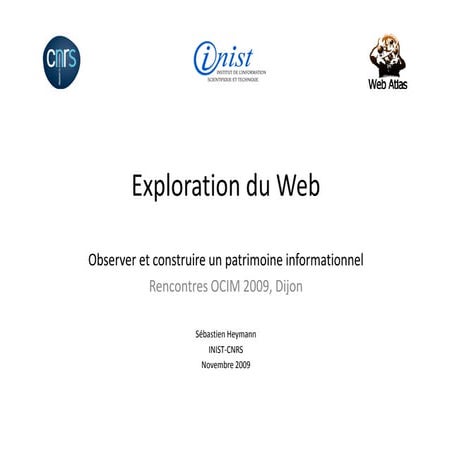 WebCSTI Rencontres OCIM 2009