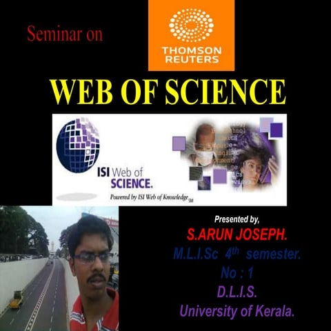 Web of Science Arun Joseph MLISc