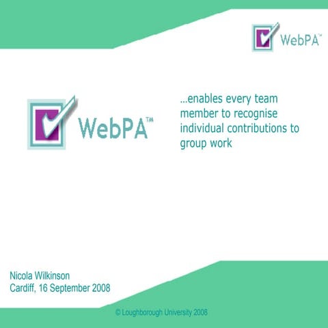 WebPA - Cardiff