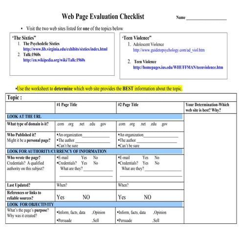 Web page evaluation_worksheet-revised2007