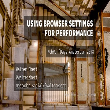 Using browser settings for performance