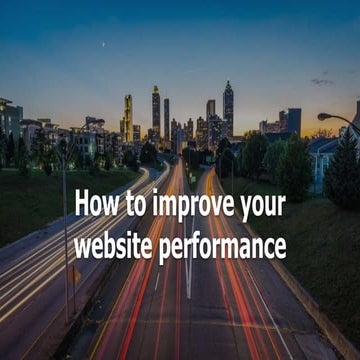 How to improve your website performance