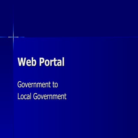 Web portal 4 local government | PPT