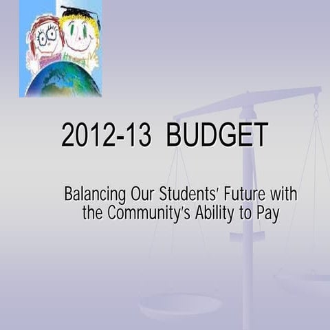 May 2, 2012 Budget Hearing