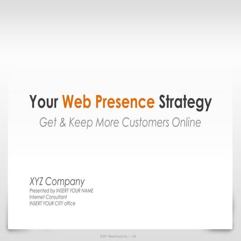 Web presence strategy presentation