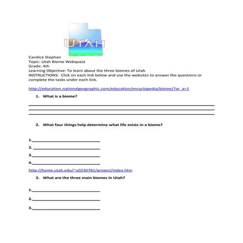 Webquest | DOCX