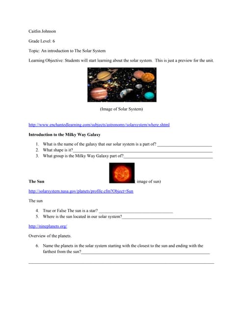 Free Lesson: Composition and Structure of the Solar System 3.3.6