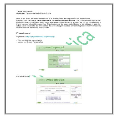 Plantilla de webquest | RTF