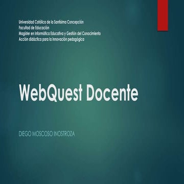 Los cinco principios básicos del WebQuest | PPTX