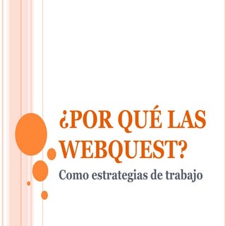 Webquest importancia