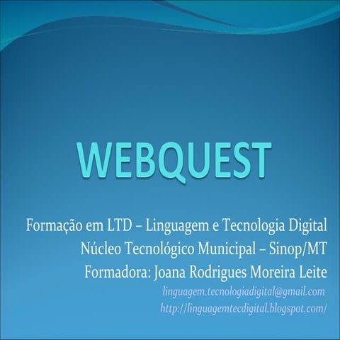 Passo a passo webquest | PPT