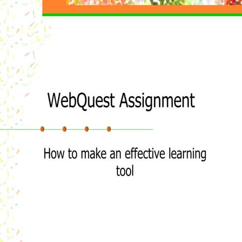 how to design a WebQuest