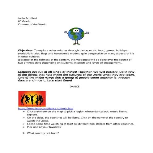 Culture Webquest