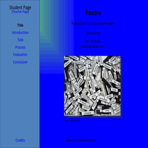 Poetry WebQuest