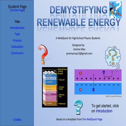 Renewable Energy Webquest | PPT
