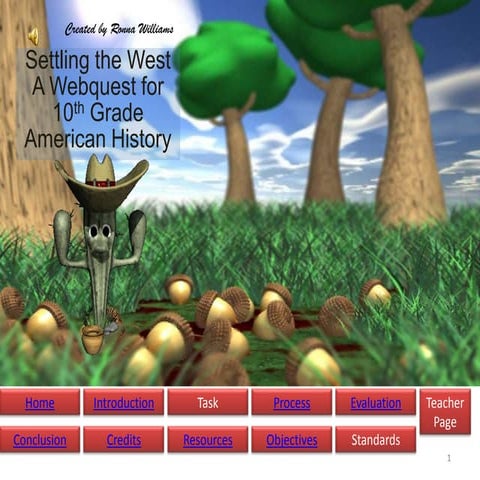 Web Quest Settling the West by Ronna