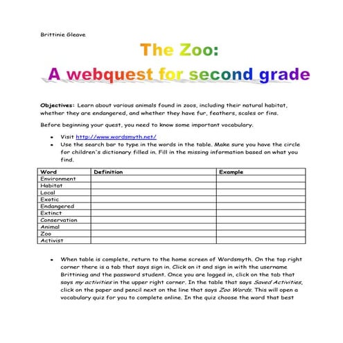 Webquest final