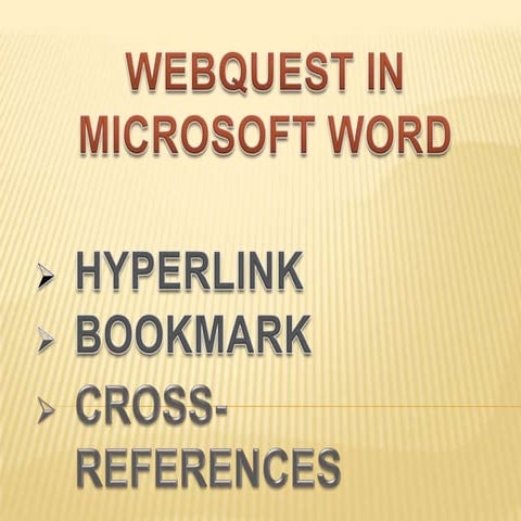 Webquest in microsoft word