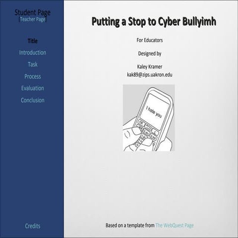 Saying No to Cyber Bullying