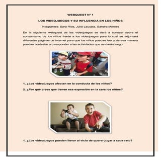 Webquest sobre la influencia de los...