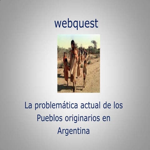 Webquest originarios