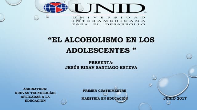 Semana 31 tutoria - el alcoholismo | PPTX