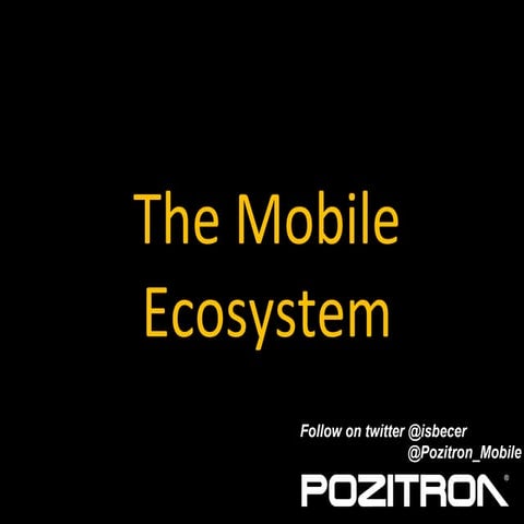 The Mobile Ecosystem -  Webrazzi'11