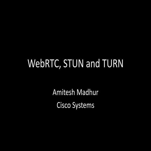 Web rtc, Media stream, Peer connection, Setting up STUN and TURN on Linux and...