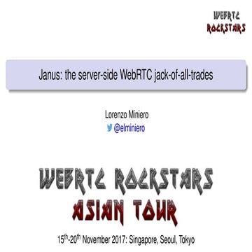 WebRTC Rockstars Asian Tour 2017