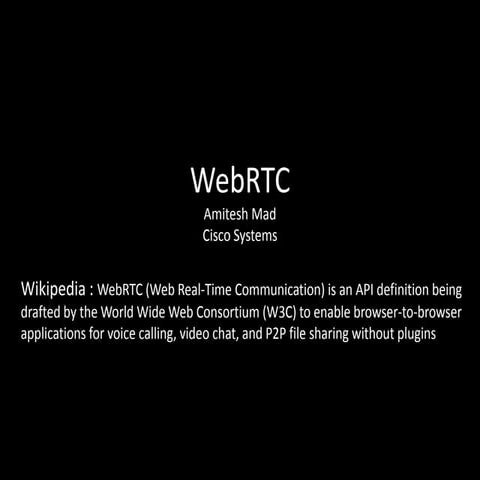 WebRTC for Managers!