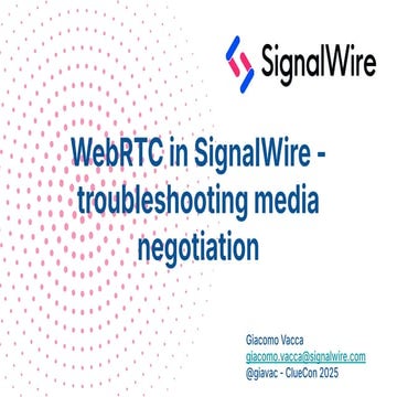 WebRTC in SignalWire - troubleshooting media negotiation