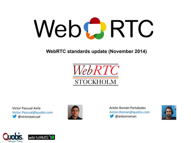 WebRTC standards update - November ...