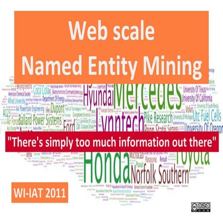 Web Scale Named Entity Mining