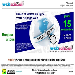 Créez et mettez en ligne votre 1e p...